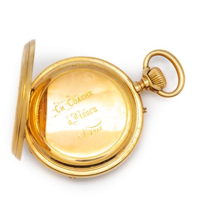 COACHE MAISON COACHE - Rouen

Men's pocket watch in gold, double gold bowl

Gross...