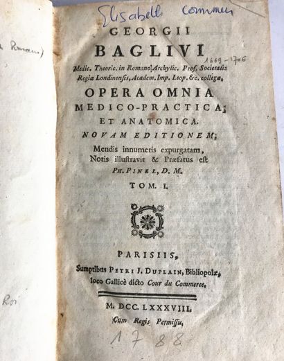 null BAGLIVI Georgii

Opera Omnia medico-practica et anatomica - Novam editionem...