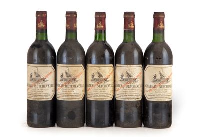 null "10 bouteilles Château Beychevelle 1986 4e GC Saint-Julien

(N. tlb, E. ta,...