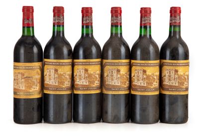 null "6 bouteilles Château Ducru Beaucaillou 1979 2e GC Saint-Julien

(N. 2 tlb,...
