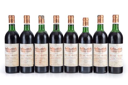 null "8 bouteilles Château Beau-Site 1971 Saint-Estèphe

(N. 3 lb, 2 lb, 3 he, E....