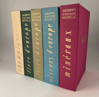 null Documents d'Histoire Naturelle : Minéraux, Champignons, Flore d'Europe (2 tomes),...