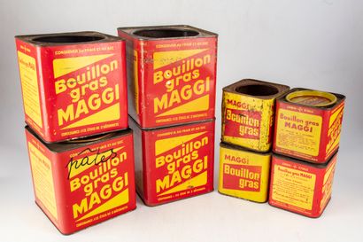 null MAGGI

Ensemble 8 boîtes publicitaires de Bouillon gras de marque Maggi comprenant...