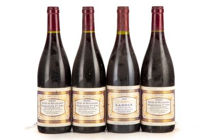 null "4 bouteilles : 1 Ladoix 2000 Cuvée Monastère Henry de Bellegrade, 3 Maranges...
