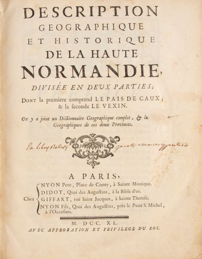 null [Livre du XVIe siècle]. [Coutume, Normandie, 1599].  [AVIRON (Jacques Le Batelier...