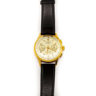 VICTORIA VICTORIA - Vintage
Montre Chronographe d'homme en or jaune (18K). Boitier...