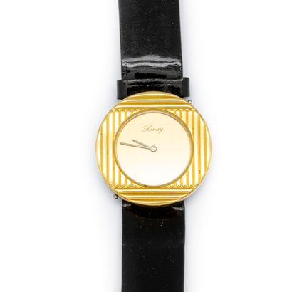 POIRAY POIRAY
Ladies' watch model MA PREMIERE in gold-plated steel, round case with...