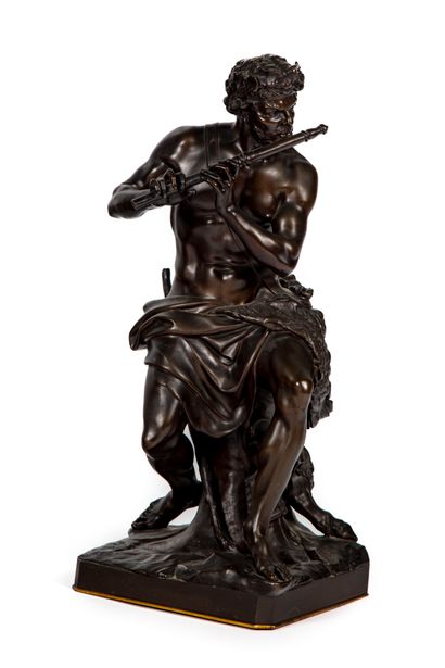 D'APRES COYSEVOX After A. COYSEVOX (1640 - 1720)
Faun playing the flute or The shepherd...