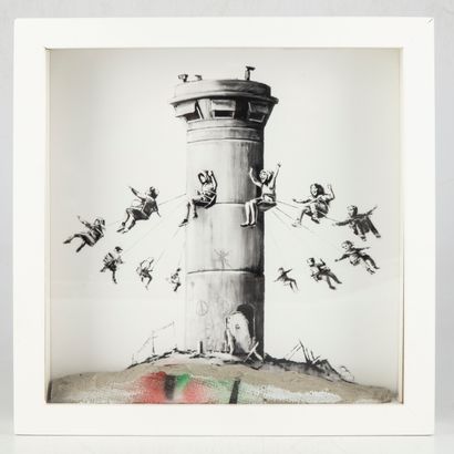 BANKSY BANKSY (Born in 1974)
Box set (n°3626)
Pigment print and piece of hand-painted...