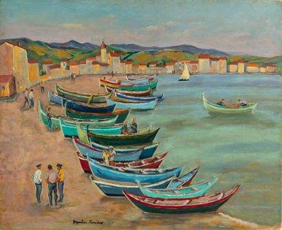 MARTIN ERRIERES Jacques MARTIN-ERRIERES (1891-1972)
Port in the South of France
Oil...