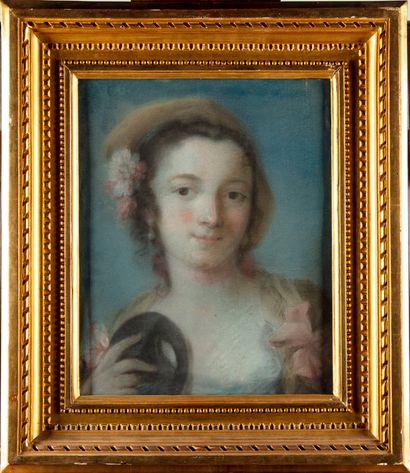 ECOLE ITALIENNE ECOLE ITALIENNE du XVIIIe - Entourage de Rosalba CARRIERA
Portrait...