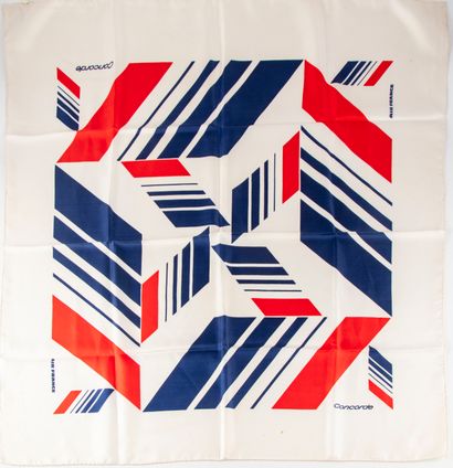 AIR FRANCE CONCORDE-AIR FRANCE

Silk scarf, printed with the colors of the company

76...