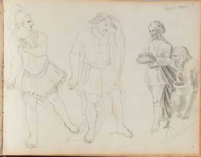 null french school of the 19th century 

Sketchbook, including about thirty drawings...