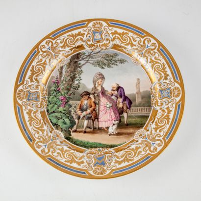 null Manufacture of SEVRES - Espérane Langlois (1805-1864)

Porcelain plate with...