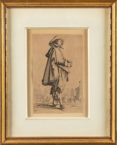 D'après Jacques CALLOT After Jacques CALLOT, 

Suite of five characters of the XVIIth...