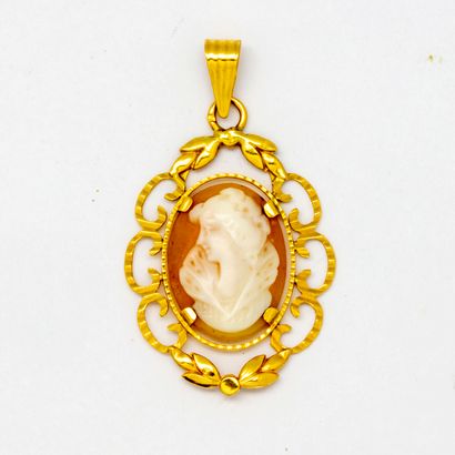 null Cameo pendant mounted in yellow gold

Gross weight : 3,5 g