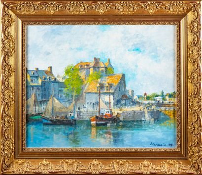 BLAMPAIN Jean-Marie BLAMPAIN (1947- )

The port of Honfleur

Oil on canvas, signed...