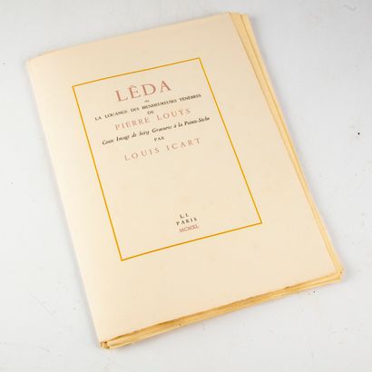 null Lêda or The Praise of the Blessed Darkness by Pierre LOUYS, a tale illustrated...