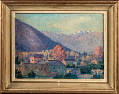 BERGES Charles Joseph BERGES (1851-1941)

Village de montagne

Huile sur toile, signée...