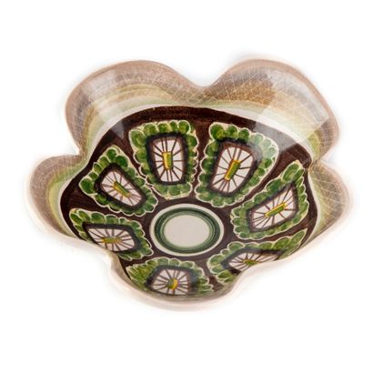GILLOT GILLOT

Bowl of poly-lobed form out of ceramics with geometrical decoration.

D....