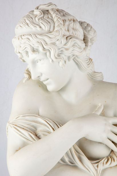 HOUDON After HOUDON

Bust of a young woman in cookie, in the taste of the Antique

19th...