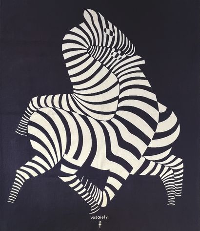 VASARELY VASARELY ( Carton de ) - Atelier PINTON à Aubusson

Zebras 

Wool tapestry...