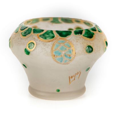 LEGRAS François Théodore LEGRAS (1839-1916)

Small cup with green and turquoise enamel...