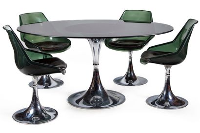 SA RANGER SA RANGER 

Dining room furniture "tulips" including a table with green...