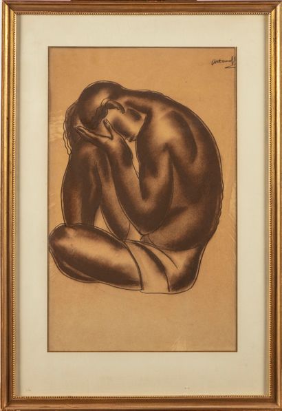 ARTEMOFF Georges ARTEMOFF (1892-1965)

Seated Nude 

Charcoal, signed upper right...