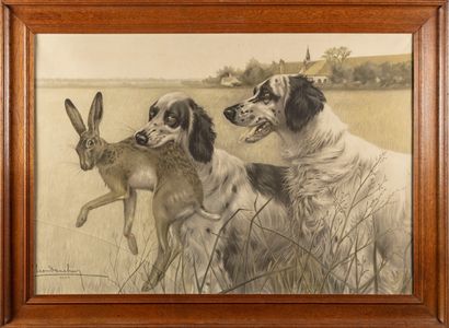 DANCHIN Léon DANCHIN (1887-1938)

Dog and Hare

Print

Signed and numbered lower...