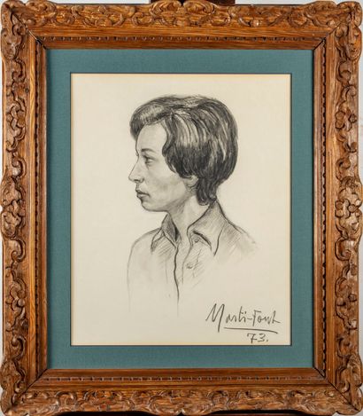 FONT Marti FONT - XXe

Portrait de femme

Crayon, signé et daté 1973 en bas à droite

58...