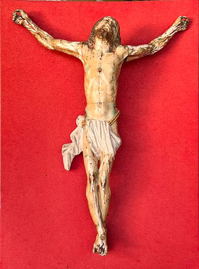 null Christ en Croix (sans croix)

Sculpture en bois polychrome

Ancien travail espagnol...