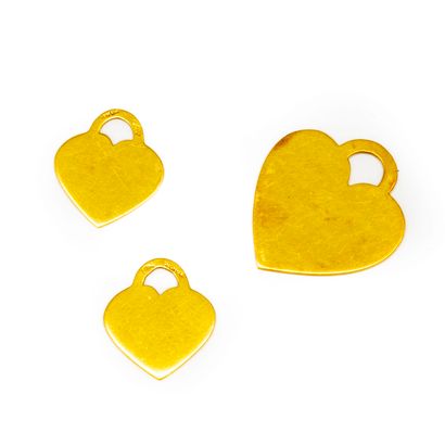 DINH VAN
Heart pendant and two small pendants...