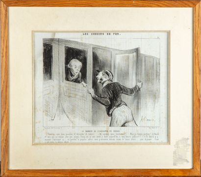 null Honoré DAUMIER (1808-1879)
"The Dangers of dozing off on a journey
Print
23...