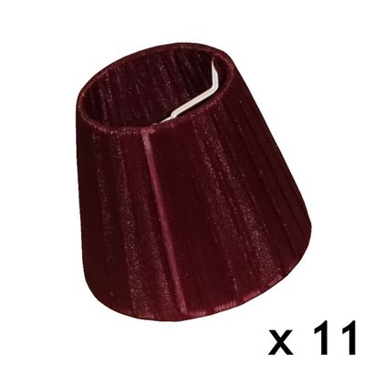null ACCESSORIES
Set of 11 small silk lampshades 
Manufacturer: Masiero
Bordeaux...