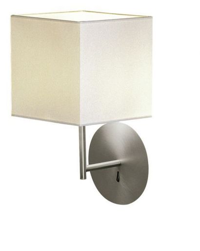 null Wall lamp HOTEL 
Manufacturer: Carpyen
Nickel and white square shade - 42W E14
Height...