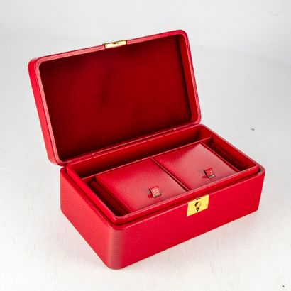 null HOUSE THE TANNER
Red calf leather jewelry box
New condition, in its original...