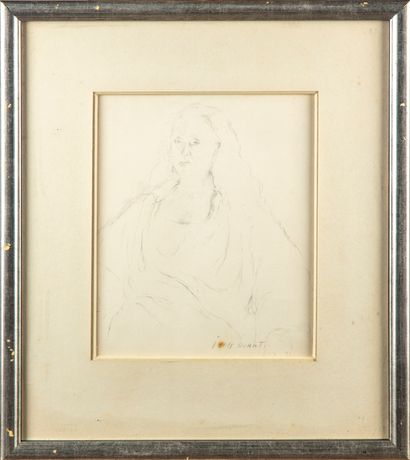 null Charlotte DORAT-IBELS (1904 -?)
Portrait of a woman
Pencil drawing 
Signed lower...