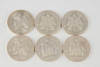 Set of 6 coins of 50 francs Hercules (1975/1979/1978/1977/1976/1974)
Weight...