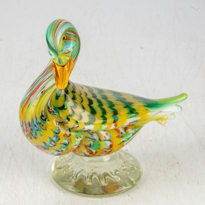 null MURANO
Blown glass duck satuette
H. 13,5 - L. 14 cm