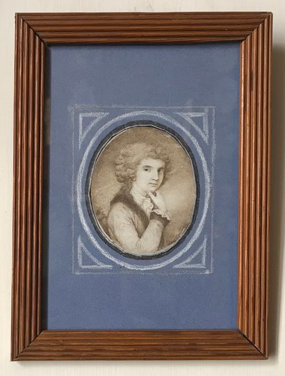 null ENGLISH COACH from the end of the 18th century
Portrait of a young woman with...