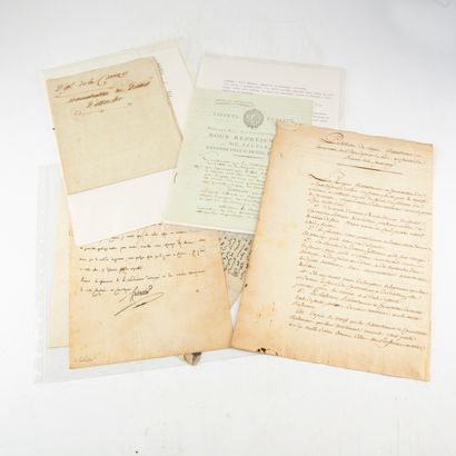 null [Medicine]. [French Revolution]. Set of documents from physicians who practiced...