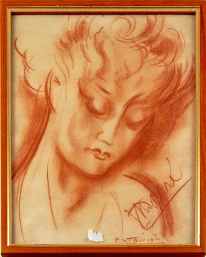 null Pierre LE TRIVIDIC (1898-1960)
Portrait of a woman
Sanguine, signed lower right...
