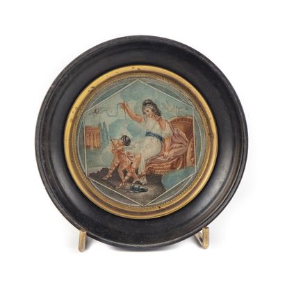 null Early 19th century FRENCH school
Mythological scene
Engraving framed in miniature
D....