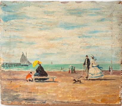 null 20th century french school
Elegant women on the beach
Oil on panel
12 x 14,5...