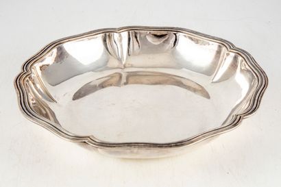 null Hollow silver dish with contoured edge and double filets
M.O. FB (unidentified)...