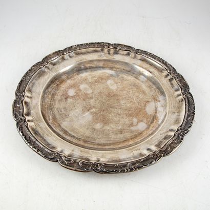 null Silver dish with a rocaille border 
M.O. : VB for Vicor BOIVIN (son) - Minerve...