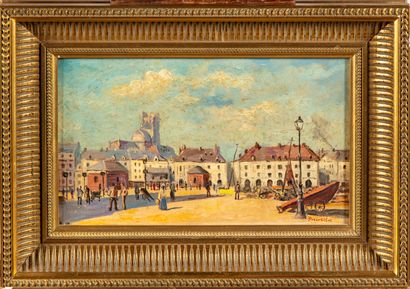 null 20th century french school 
Dieppe 
Oil on panel, signed lower right "Pierre...