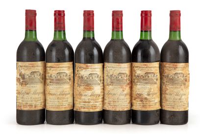 null "12 bouteilles Château Franc Mayne 1983 1er GC Saint-Emilion
(N. tlb à lb, E....