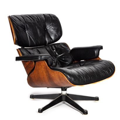null Charles EAMES (1907-1978) & Ray EAMES (1912-1988) 
Fauteuil modèle "670" dit...